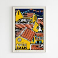 Tiger Balm Hoi An Art Print portrays A little cat turns into a tiger on the rooftops of Hoi An