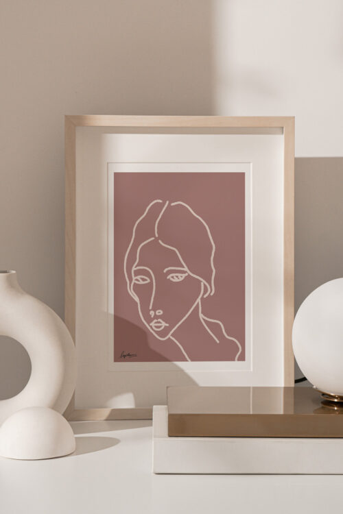 Face It Art Print portray a portrait of a women