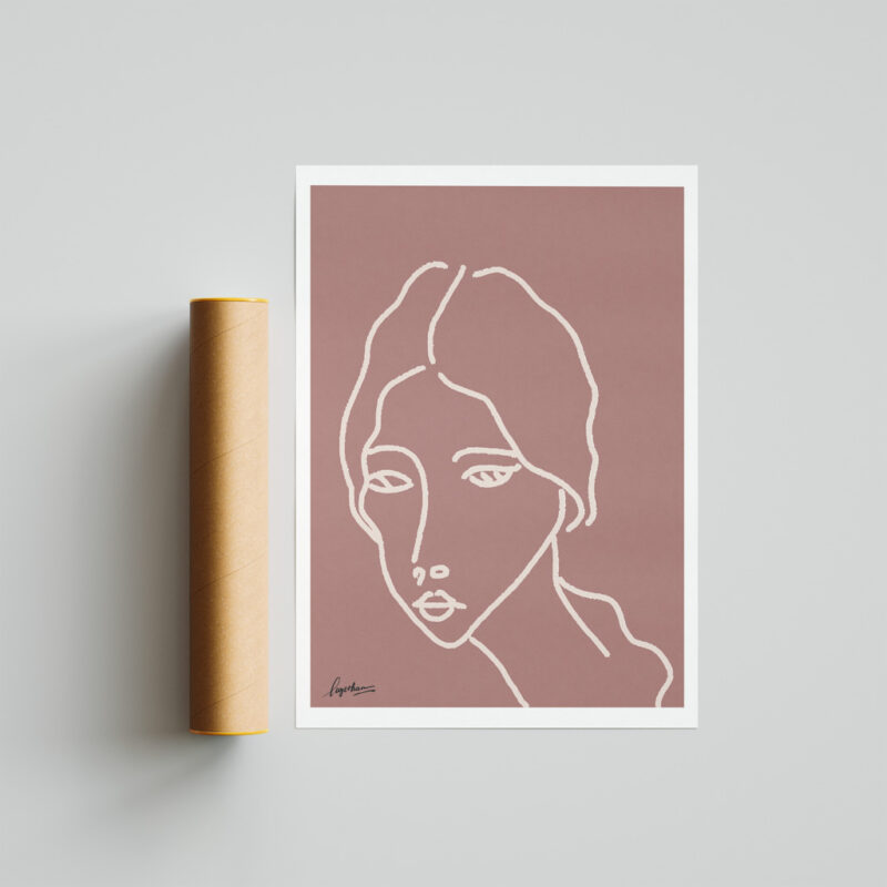Face It Art Print portray a portrait of a women