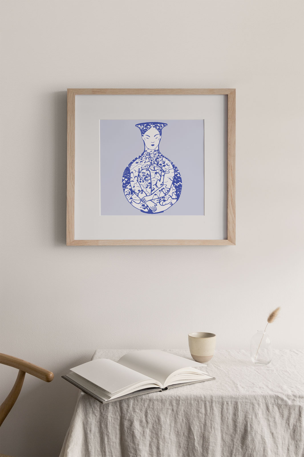 Free Myself Art Print Free Myself Art Print portray a vase with a lady shape