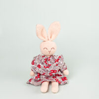 Bunny Doll Red Color available in Collective Memory Gift shop in hanoi