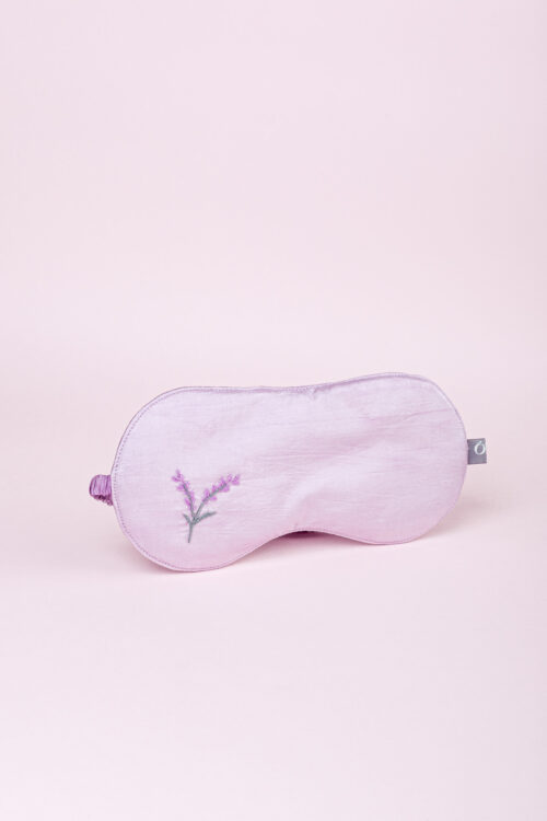 Embroidery Eye Mask Light Purple Color available in Collective Memory Gift shop in hanoi