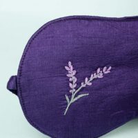 Embroidery Eye Mask Purple Color available in Collective Memory Gift shop in hanoi