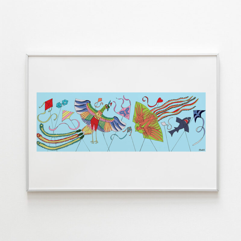 Kites Art Print