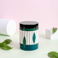 Lacquer Round Box Hunter Green Color available in Collective Memory Gift shop in Hanoi