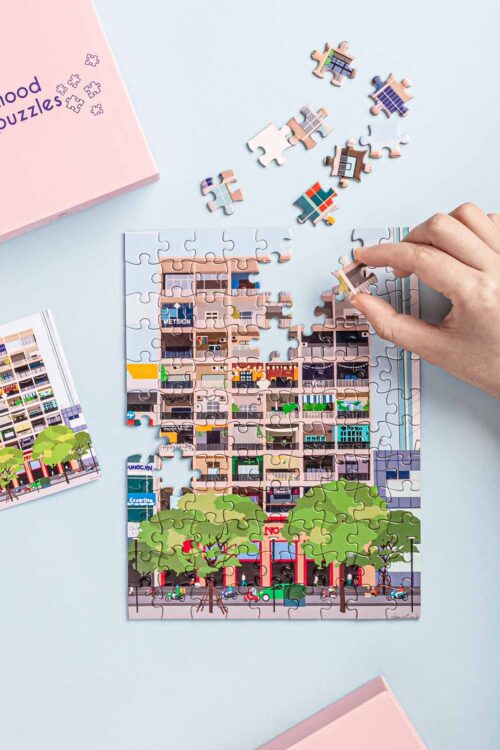 Nguyen Hue Building Jigsaw Puzzle You can buy at Collective Memory Gift shop in hanoi