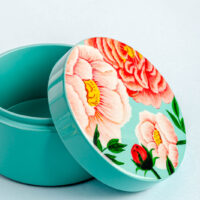 Peonies Lacquer Box available in Collective Memory Gift shop in Hanoi