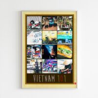 Vietnam Posters-Vietnam 101 Poster portrays 101 things in Vietnam