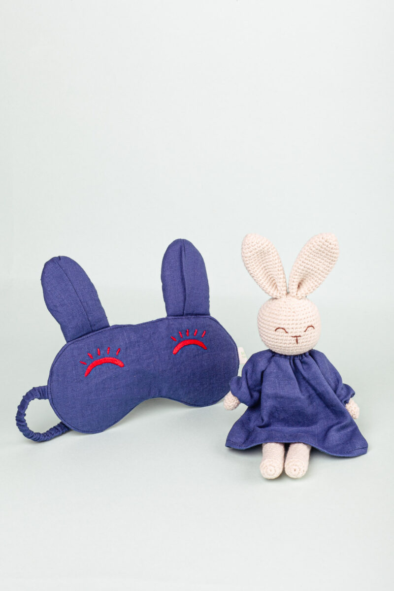 and-knit bunny doll Blue Navy Color available in Collective Memory Gift shop in hanoi