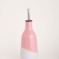 Pink Ceramic Oil Dispenser bottle made in Vietnam