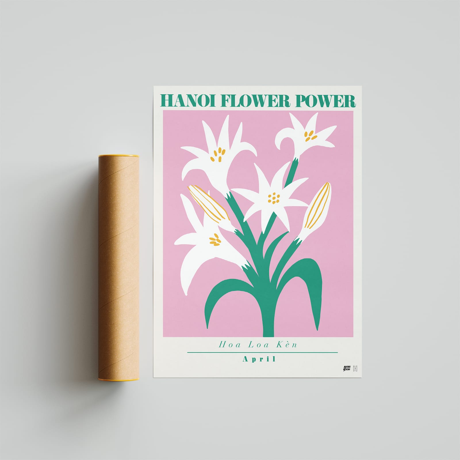 April White Lily Flower