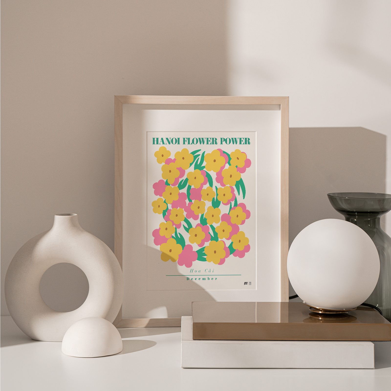 December Bright Yellow Flowers