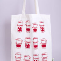 Vietnam Coffee Tote Bag Red Color