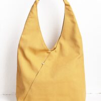 Triangle Tote Bag Mustard Yellow Color Made in Vietnam