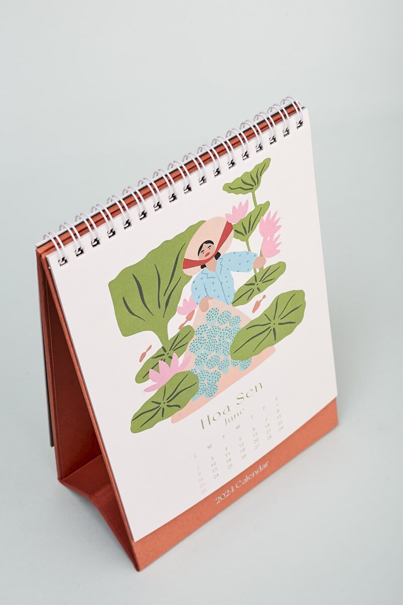 Hanoi Flower Power 2024 Calendar - designed and printed in Vietnam