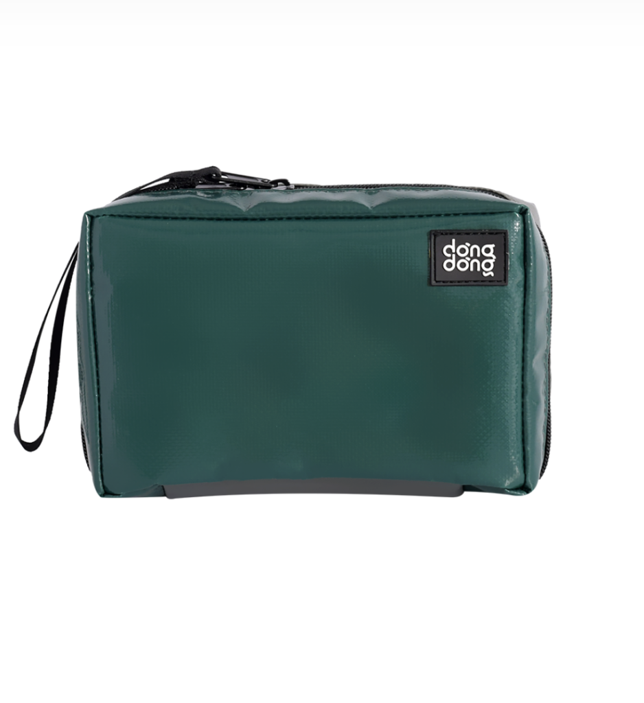 Green - Handcrafted Fabric Toiletry Bags (Set of 3) 14
