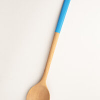 Wooden Spoon in Blue Lacquer Wooden Spoon in Blue Lacquer