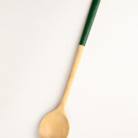 Wooden Spoon in Dark Green Lacquer Wooden Spoon in Dark Green Lacquer