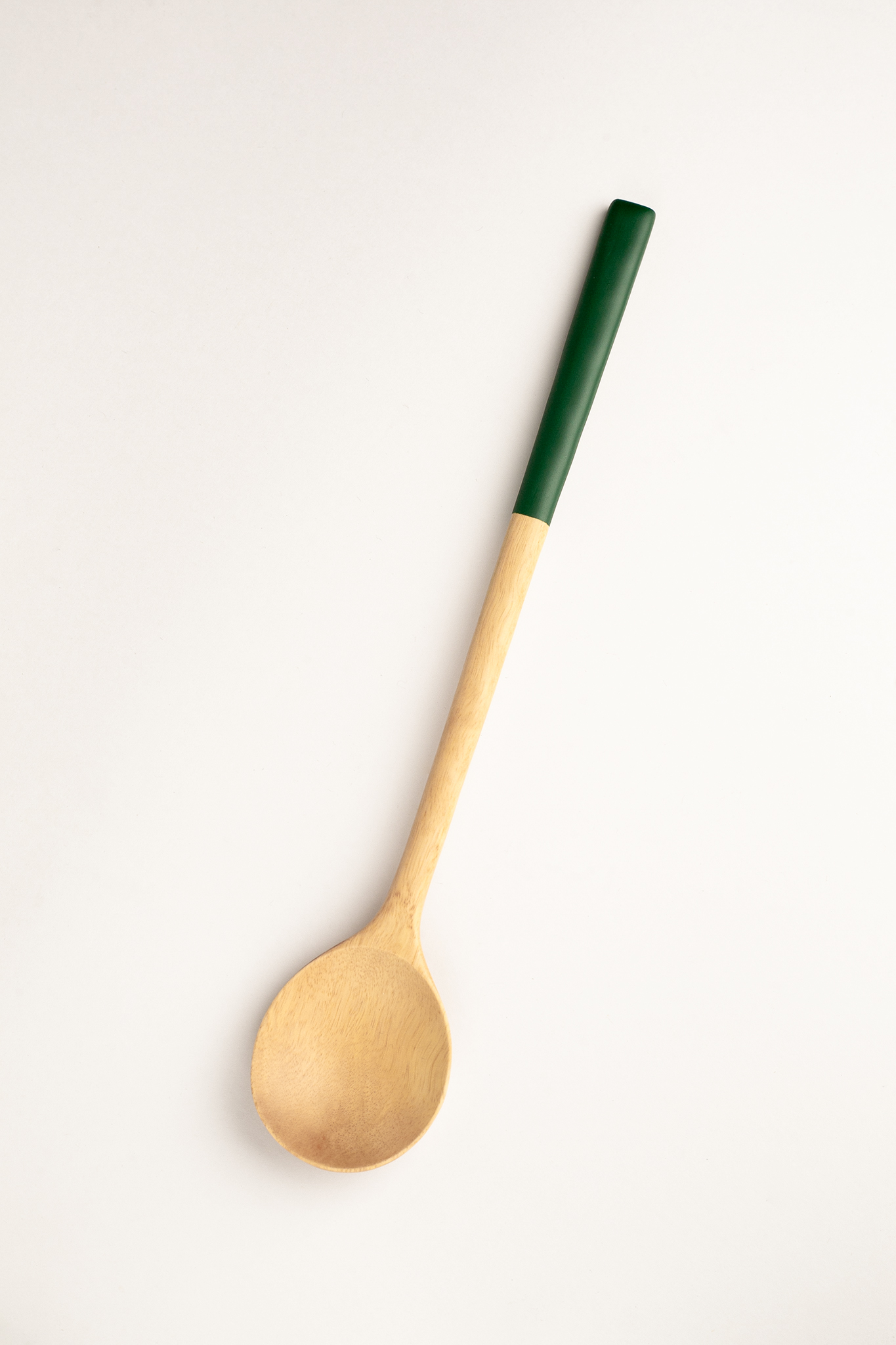 Wooden Spoon in Dark Green Lacquer Wooden Spoon in Dark Green Lacquer