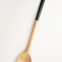 Wooden Spoon in French Navy Lacquer Wooden Spoon in French Navy Lacquer