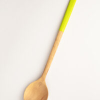 Wooden Spoon in Light Green Lacquer Wooden Spoon in Light Green Lacquer