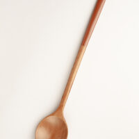 Wooden Spoon in Terracotta Lacquer Wooden Spoon in Terracotta Lacquer