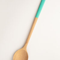 Wooden Spoon in Turquoise Lacquer Wooden Spoon in Turquoise Lacquer