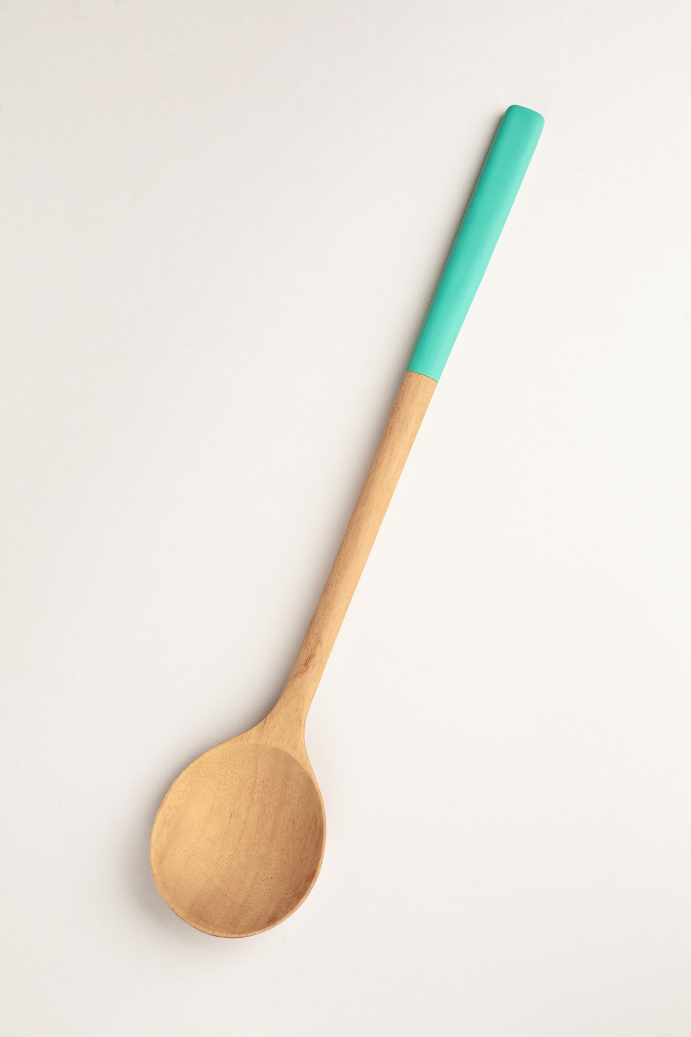 Wooden Spoon in Turquoise Lacquer Wooden Spoon in Turquoise Lacquer